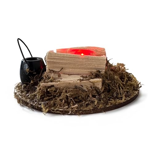 matches21 HOME & HOBBY Großes LED Holz Lagerfeuer in 8 x 3 cm -...