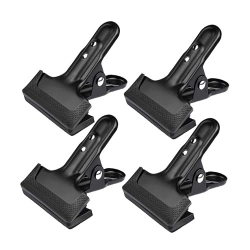 HOMOCONO Professional Backdrop Clamp Set 4 Pack of Powerful Backdrop Clamps in Rolled Steel