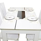 tisch stoff meterware Multi-Features: Unsere modernen und schicken Bambus-Tischsets für den Esstisch sind eine einfache Möglichkeit, Ihre Kaffeebar und Ihr Esszimmer-Set aufzupeppen, eine schöne Ergänzung für Ihren Esstisch und Ihre Küchentheke. Diese Kunstleder-Tischsets für den Esstisch schützen Ihren Glas- oder Holztisch vor Kratzern, Verschüttungen, Lebensmitteln oder allem anderen.