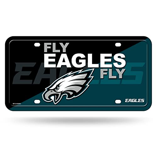 Rico Industries NFL Football Philadelphia Eagles Fly Eagles Fly Metal Tag 12 x 6