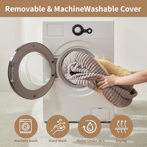 Orthopedic Dog Bed for Small Dogs Breeds, High Density Egg Crate Foam Dog Sofa Beds,Oval Kennel Bed, Pet Couch Bed with Four Sided Bolster, Removable Washable Cover& Non-Slip Bottom - Image 5