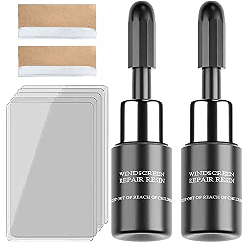 BOLMQHTS Windshield Repair Kit, Windscreen Repair Resin Kit, Windshield Repair Resin, Auto Glass Crack Repair Kit, Windscreen Repair Resin, for Car Windshield Repair Kit 2pcs
