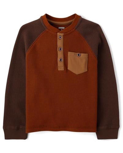 Image of Gymboree Boys and Toddler Long Sleeve Thermal Henley Shirt