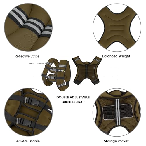 Image of APEXUP Weighted Vest Men Women, Weight Vest for Women Workout Equipment for Strength Training Running