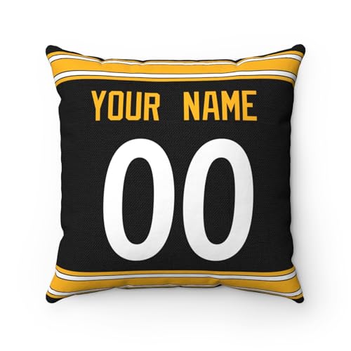 Image of ANTKING Throw Pillow 2 Pack Custom Any Name and Number Personalized Gift for Men Women Boys