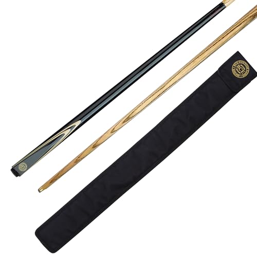 BCE 2-Piece Ash Snooker Cue 57 Inch with Soft Case (Model FF200)