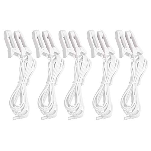 5pcs / Bag 2.35mm Electrode Lead Wire, Ear Clip Electrode Lead Wires Cable for TENS Unit Physiotherapy Machine