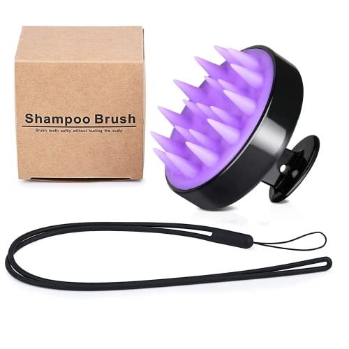 Scalp Massager für Peeling und Kopfhaut Massage, Silikon Shampoo Bürste für Gesunde, Schuppenfreie Haarwurzeln und Stimulierenden Haarwuchs für Männer Frauen Haustiere (Nass und Trocken Anwendbar) Cover