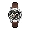 Fossil Grant Men’s Watch with Chronograph Display and Genuine Leather or Stainless Steel Band