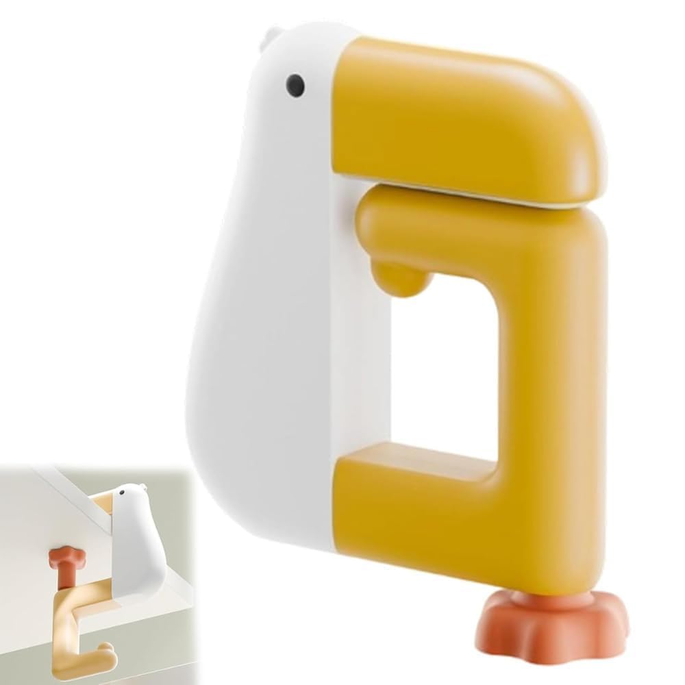 IVYLA Portable Duck Desk Hook – Adjustable Folding Table Hanger for Handbags & Backpacks, Non-Slip Detachable Purse Holder, Cute No-Drill Desk Organizer for Office, School, Travel-image-40