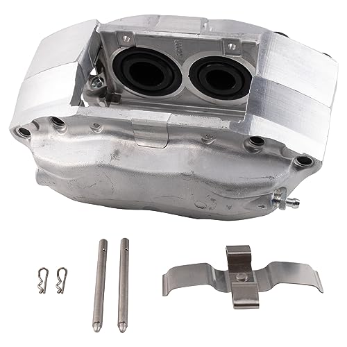 Image of TRQ Front Brake Caliper Set Zinc Coated Brackets Compatible with 2004 Infiniti G35 2003-2009 Nissan 350Z