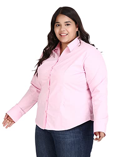 Image of Blue Ronin Full Sleeve Stylish Western Official Formal Shirts for Women Regular Fit Plus Size