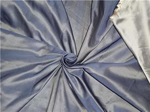 Tissu taffetas pure soie sergé gris bleuâtre précieux pour exprimer votre créativité mode