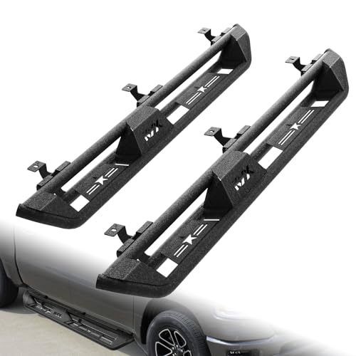 KYX Running Boards for 2019-2025 Dodge Ram 1500 Crew Cab Rock Sliders Side Steps Heavy Duty Nerf Bars Step Rails Triple Tube Truck Boards