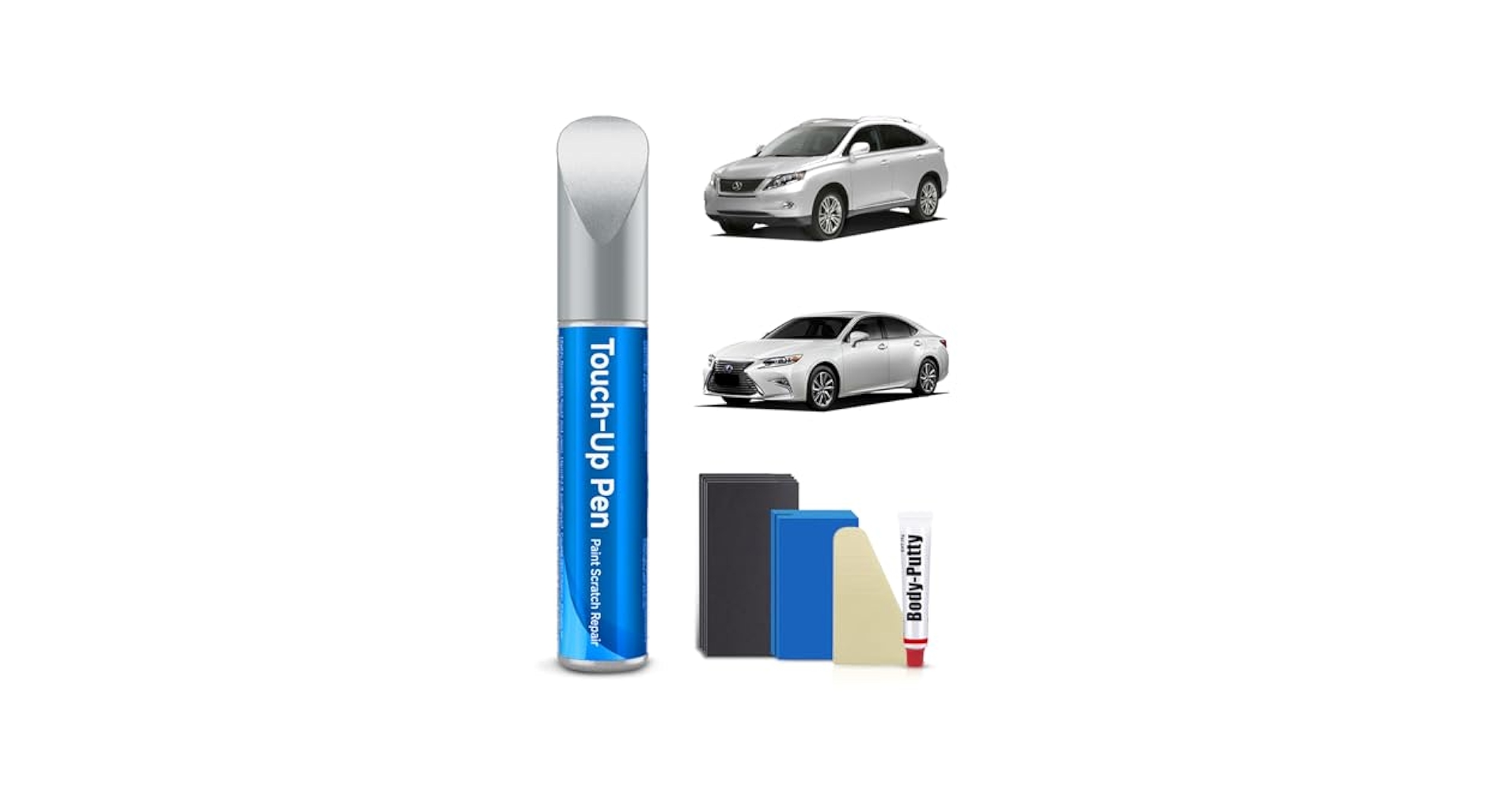 Penna Vernice Lexus 1J7 Atomic Silver Metallic - Per Riparare Graffi E Chip Della Carrozzeria