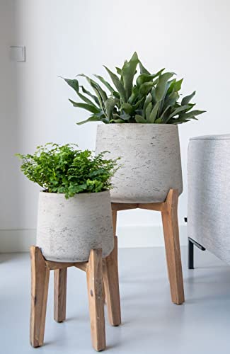 Finestgreen Patt Feet High | Handgefertigtes Pflanzgefäß auf Holzfüßen...