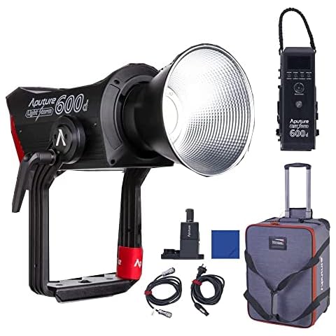 Aputure LS 600D 600W LED Light(V-Mount) incredible 8,500+ lux with the HyperReflector and Maintaining multiple control Methods for YouTube Studio, Video Shooting, Gaming, Streaming, Broadcasting Cover