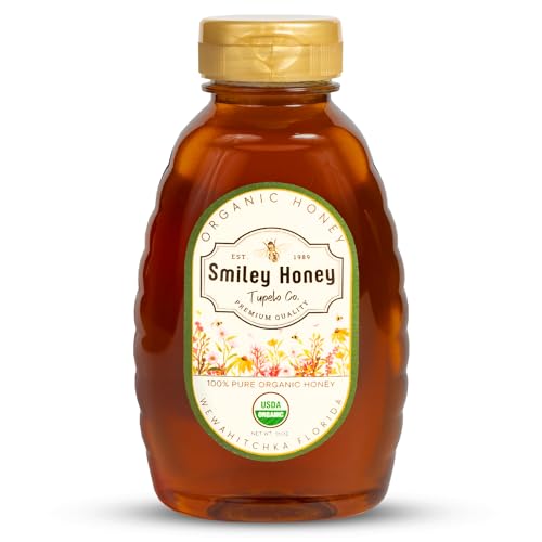 Smiley Honey miel orgánica cruda y sin filtrar 1 lb
