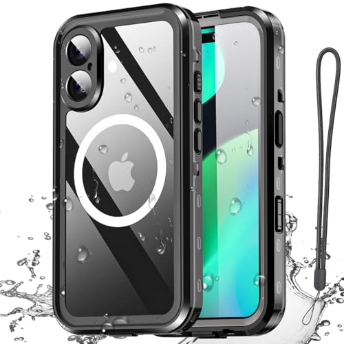 AICase Waterproof Case for iPhone 16 Plus(6.7) with MagSafe Snowproof Dustproof and Shockproof IP68 Certified Real 360 Full Body Protection Fully Sealed Underwater Cover for iPhone 16 Plus
