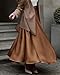 BTFBM High Waisted Skirts for Women Spring Clothes 2026 Elegant Satin Flowy A-Line Cocktail Formal Night Out Maxi Skirt(Coffee, X-Large)