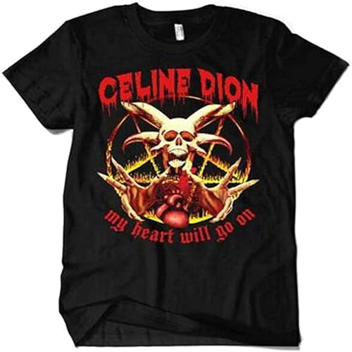 Photo de Celine Dion My Heart Will Go on T-Shirt, Funny Death Metal, Men's Sizes Size L
