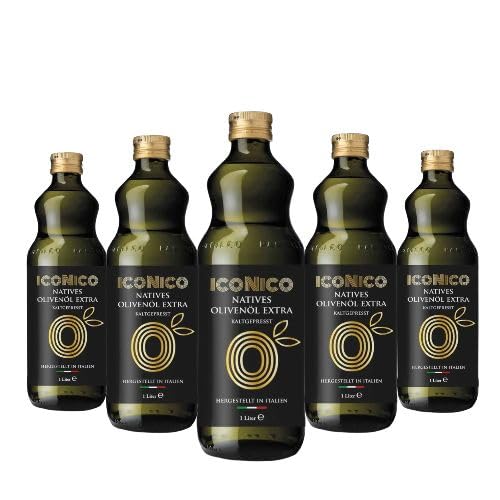ICONICO INTENSIV 5 Liter 100% Italiano Natives Olivenöl EXTRA aus Apulien - 5x1 Liter