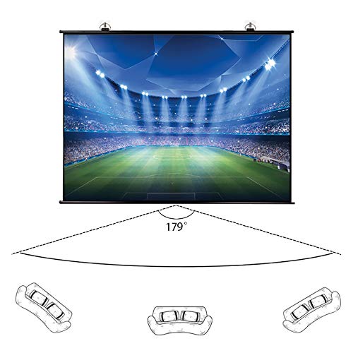 Pantalla para proyector enrollable portátil 60inch 4:3 miniatura 2
