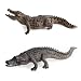 DOYIFUN 2 Pcs Simulated Crocodiles Model Figure Toy, Realistic Alligator Figurines Collection Playset Science Educational Props