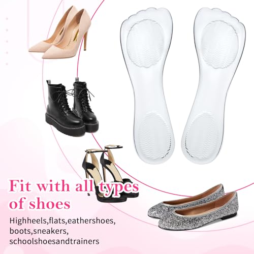 Insertos transparentes para tacones altos 4 piezas miniatura 2