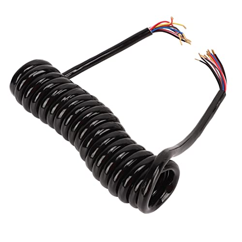 Cable en espiral de la base del remolque 13 pines extensión de poder de cobre 20AWG para RVs 4