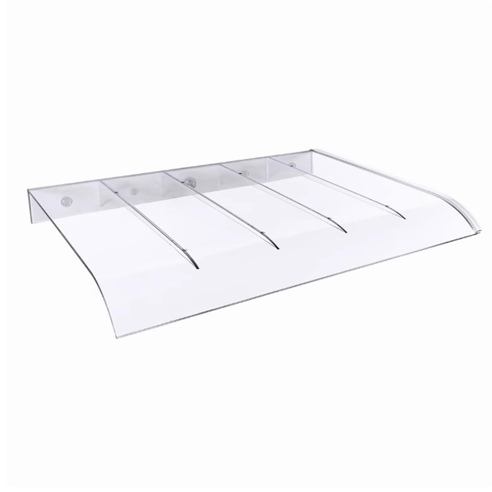 GJMSSMY Outdoor Canopy Awning UVResistant Front Door Shelter Waterproof Rain Cover for Windows Curved Patio Awning Polycarbonate Protection (50x150cm/20 x59 C)