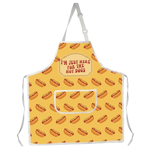 Tablier I'm Just Here for The Hot Dogs pour vos barbecues d'été