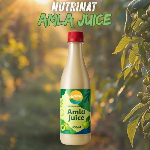 Image of Nutrinat Amla Juice - 500 ml (Pack of 1) | Fruit Juice, No Added Sugar