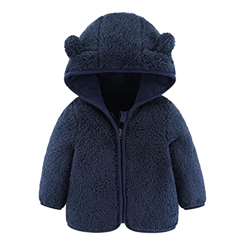Winterjacke Baby Junge Fleecejacke Kinder Mädchen Bärenohren Hoodie...