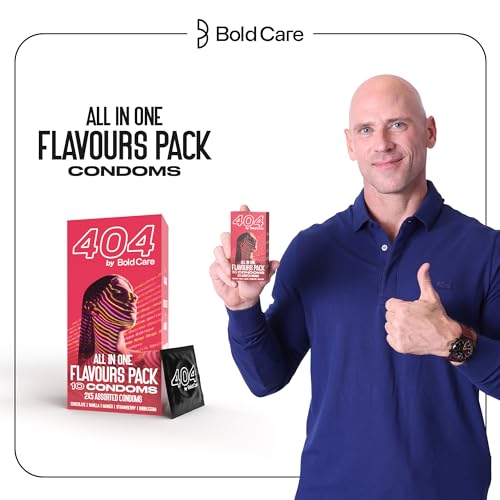 Image of Bold Care EXTEND Non-Transferable Spray for Men (Pack of 1) + Bold Care 404 All-In-One Multi-Flavour Condoms Pack - 2 x 5 Assorted condoms in each pack - (Pack of 10) - Combo