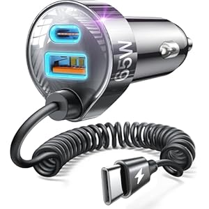 LISEN Cargador de coche USB C de 90 W para iPhone 17 16 15 Pro Max, carga rápida, súper rápida para iPhone 15, 16, 17 Pro, adaptador tipo C, compatible con iPhone 17 16 15 Air ProMax Plus, Samsung