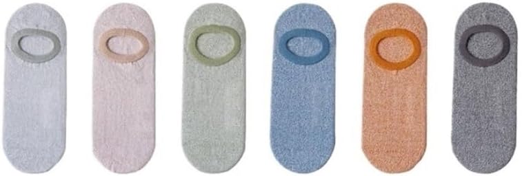 Six Pairs of Thin Invisible Socks for Men Cotton Boneless Dopamine Shallow Mouth Boat Sockss
