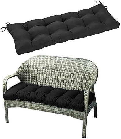N / B Outdoor Bench Cushion, Patio Seat Cushions for Benches, Porch Swing Seating Pads Soft Lounger Loveseat Wicker Chair Pillow Indoor Lounge Chairs Love Seats Pad Outside Garden Furniture (A1)