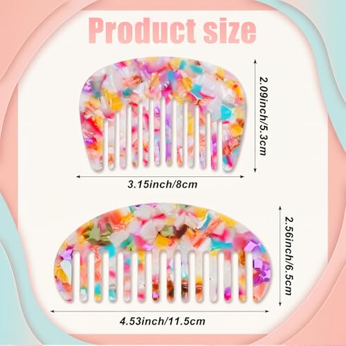 Peines Mini Dientes Anchos Pack 2 para Pelo Rizado y Seco miniatura 2