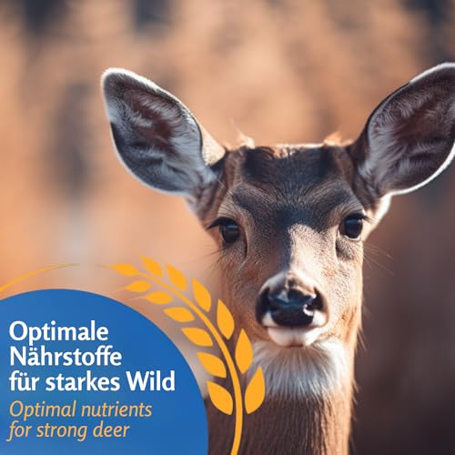 Leimüller Wildfutter 4 Der Klassiker 25 kg - Ganzjährige Ernährung universell - Futter für Rehe, Rotwild, Hirsche & Rehkitze
