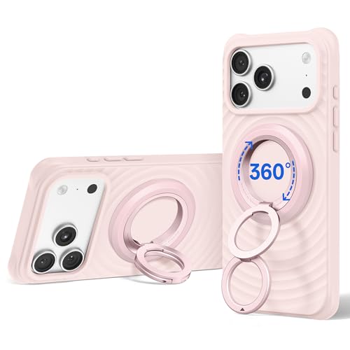 Image of SYNCWIRE Magnetic Phone Ring Holder, for MagSafe Phone Grip Stand Kickstand | 360 Rotation, Double-Sided Magnet, Cell Phone Grip Finger Holder, for iPhone 17 16 15 14 13 12 Pro Max, MagSafe Accessories