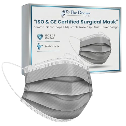 Image of Surgical Mask for Men & Women | Certified by ISO & CE to Protect Mouth Droplets, Dust and Pollution Combo