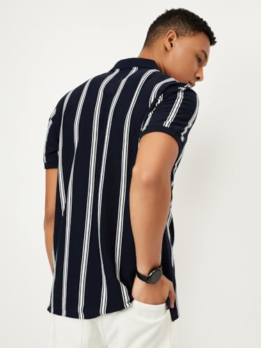 Image of Max Men Striped Polo T-Shirt