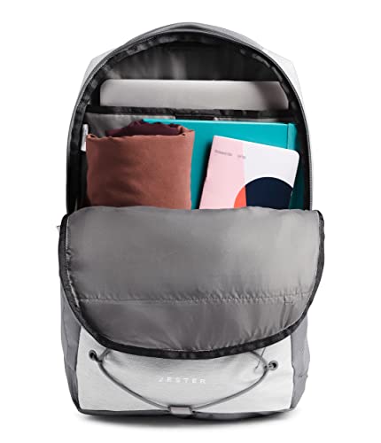 Image of The North Face Women's Jester Commuter Laptop Backpack, TNF White Metallic Melange /Mid Grey, One Size
