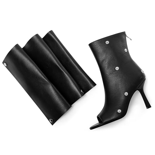 Women's Stylish Wrinkles High Heels Buttons Summer Booties Ladies Unique Ruched Metals Thin Heels Spring Short Boots4