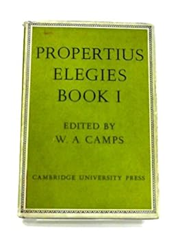 Hardcover Propertius: Elegies Book I. Book