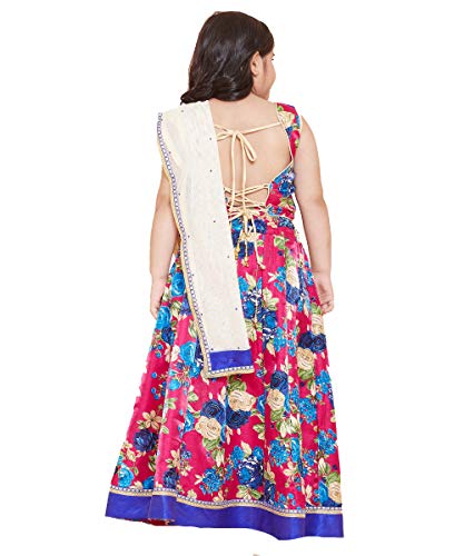 Image of TINY TOON Light Green Color Lehenga, Choli and Dupatta Set For Girl