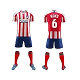 GAOjie Camisetas de fútbol para hombre, camiseta + pantalones cortos + calcetines, camiseta con estampado ǎtléticǒ-Mádrǐd ropa de entrenamiento, uniforme de fútbol para niños y adultos Largo