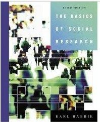 Basics of Social Research, By Babbie, 3Rd Edition