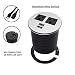 Kungfuking 4330215159 Aluminum Alloy Surface Data Hub Tap Grommet AC Outlet and 2 X USB Ports with 6 ft Heavy Duty Power Cord (Silver), 6ft